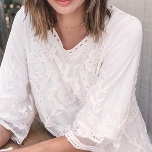 Elegant White Lace Dress